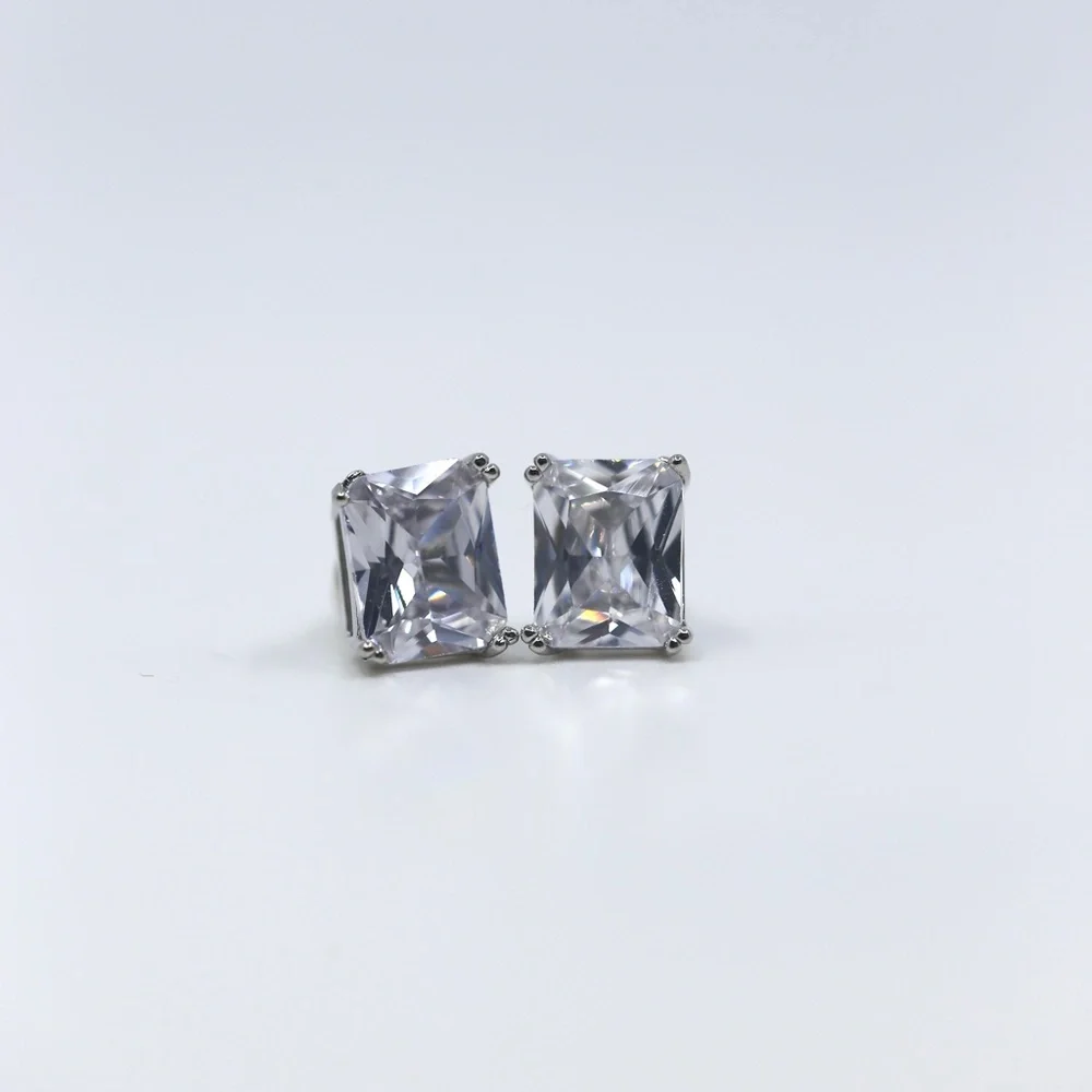 Jenna Jameson Silver Stud Earrings - Picture 5 of 10